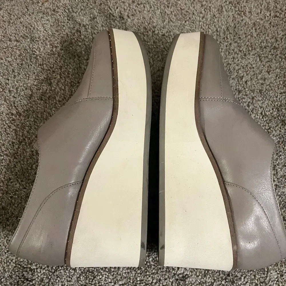 ZARA Women's Gray Platform Loafers